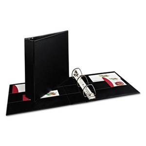 Avery 07501 Durable Binder with Two Booster EZD Rings, 11 x 8 1/2, 2", Black by AVERY-DENNISON