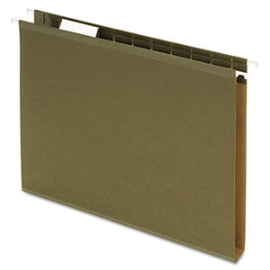 Cardinal Brands, Inc 4152X1 Reinforced 1" Extra Capacity Hanging Folders, Letter, Standard Green, 25/Box by ESSELTE PENDAFLEX CORP.