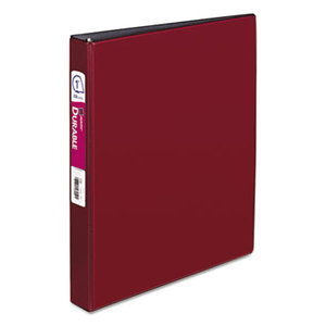 Avery 27252 Durable Binder with Slant Rings, 11 x 8 1/2, 1", Burgundy by AVERY-DENNISON