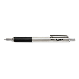 ZEBRA PEN CORPORATION 29212 F-402 Ballpoint Retractable Pen, Black Ink, Fine, 2/PK by ZEBRA PEN CORP.