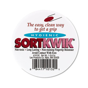 Sortkwik Fingertip Moisteners, 1 3/4 oz, Pink, 2/Pack by LEE PRODUCTS COMPANY