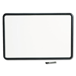 Quartet 7553 Contour Dry-Erase Board, Melamine, 36 x 24, White Surface, Black Frame by QUARTET MFG.