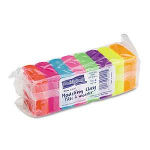 Modeling Clay Assortment, 27 1/2g each Assorted Neon,220 g by THE CHENILLE KRAFT COMPANY