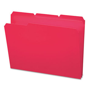 SMEAD MANUFACTURING COMPANY 10501 Waterproof Poly File Folders, 1/3 Cut Top Tab, Letter, Red, 24/Box by SMEAD MANUFACTURING CO.