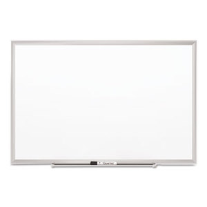 Quartet 2545 Classic Series Porcelain Magnetic Board, 60 x 36, White, Silver Aluminum Frame by QUARTET MFG.