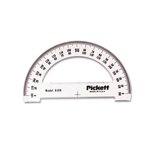 Protractor, Acrylic, 6" Ruler Edge, Transparent Tinted by CHARTPAK/PICKETT