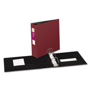 Avery 27652 Durable Binder with Slant Rings, 11 x 8 1/2, 3", Burgundy by AVERY-DENNISON