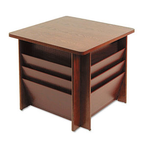 Buddy Products 929816 Reception Tables, Square, 23-1/4w x 23-1/4d x 21h, Mahogany by BUDDY PRODUCTS