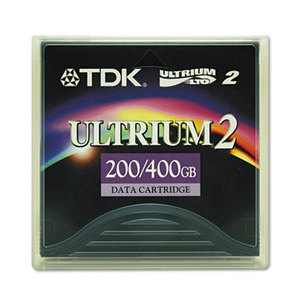 TDK ELECTRONICS 27694 1/2" Ultrium LTO-2 Cartridge, 1998ft, 200GB Native/400GB Compressed Capacity by TDK ELECTRONICS