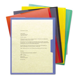 SMEAD MANUFACTURING COMPANY 85740 Organized Up Poly Opaque Project Jackets, Letter, Assorted, 5/Pack by SMEAD MANUFACTURING CO.