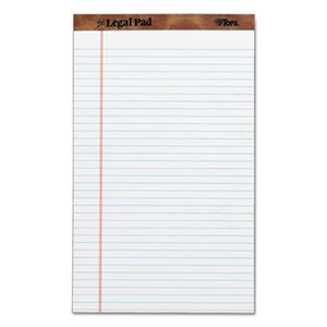 The Legal Pad Ruled Perforated Pads, 8-1/2 x 14, White, 50 Sheets, Dozen by TOPS BUSINESS FORMS