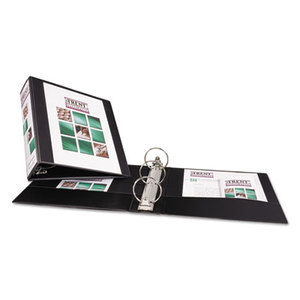 Avery 05740 Economy View Binder w/Round Rings, 11 x 8 1/2, 3" Cap, Black by AVERY-DENNISON