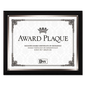 Insertable Plaque, 8 1/2 x 11, Black by DAX MANUFACTURING INC.