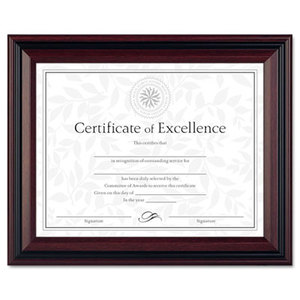 DAX MANUFACTURING INC. N15786NT Desk/Wall Photo Frame, Plastic, 8 1/2 x 11, Rosewood/Black by DAX MANUFACTURING INC.