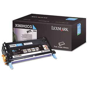 Lexmark International, Inc X560H2CG X560H2CG High-Yield Toner, 10000 Page-Yield, Cyan by LEXMARK INT'L, INC.