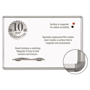 BALT INC. 219PG Magne-Rite Magnetic Dry Erase Board, 72 x 48, White, Silver Frame by BALT INC.