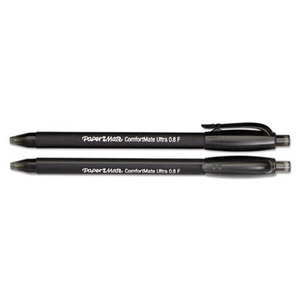 Sanford, L.P. 6380187 ComfortMate Ultra RT Ballpoint Retractable Pen, Black Ink, Fine, Dozen by SANFORD