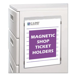 C-Line Products, Inc 83912 Magnetic Shop Ticket Holder, Super Heavy, 50", 9 x 12, 15/BX by C-LINE PRODUCTS, INC