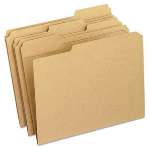 Cardinal Brands, Inc RK152-1/3 Two-Ply Dark Kraft File Folders, 1/3 Cut Top Tab, Letter, Brown, 100/Box by ESSELTE PENDAFLEX CORP.