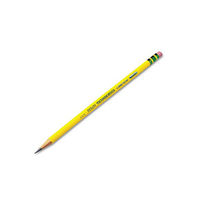 Woodcase Pencil, HB #3, Yellow Barrel, Dozen by DIXON TICONDEROGA CO.