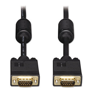 Tripp Lite P502006 VGA Monitor Cables, 6 ft, Black, HD15 Male; HD15 Male by TRIPPLITE