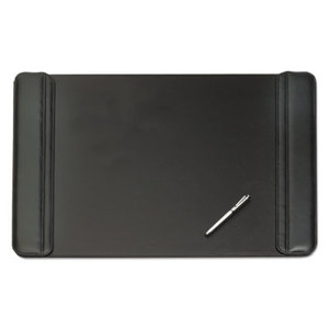 Artistic Products, LLC 5133-8-1 Sagamore Desk Pad w/Flip-Open Side Panels, 38 x 24, Black by ARTISTIC LLC