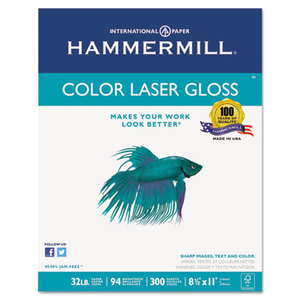 Hammermill 16311-0 Color Laser Gloss Paper, 94 Brightness, 32lb, 8-1/2 x 11, White, 300 Sheets/Pack by HAMMERMILL/HP EVERYDAY PAPERS