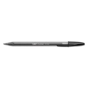 BIC MSB11-BK Cristal Xtra Bold Ballpoint Pen, Black Ink, 1.6mm, Bold, Dozen by BIC CORP.