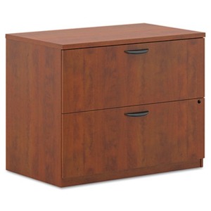 BASYX BL2171A1A1 BL Laminate Two Drawer Lateral File, 35 1/2w x 22d x 29h, Medium Cherry by BASYX