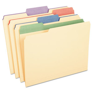 Cardinal Brands, Inc ESS84101 Color Tab File Folders, 1/3 Cut, 3/4" Exp., Letter, 50/BX by ESSELTE PENDAFLEX CORP.