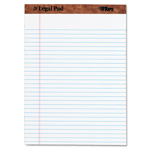 The Legal Pad Ruled Perforated Pads, 8 1/2 x 11 3/4, White, 50 Sheets by TOPS BUSINESS FORMS