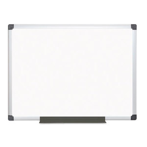 Bi-silque S.A CR0801170MV Porcelain Value Dry Erase Board, 36 x 48, White, Aluminum Frame by BI-SILQUE VISUAL COMMUNICATION PRODUCTS INC