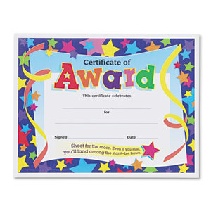 Certificates of Award, 8-1/2 x 11, 30/Pack by TREND ENTERPRISES, INC.
