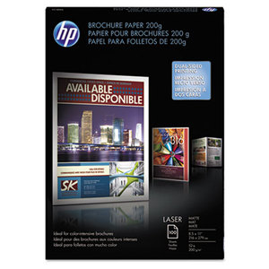 Hewlett-Packard Q8824A Laser Matte Brochure Paper, 52 lb., 8-1/2 x 11, White, 100 Sheets/Pack by HEWLETT PACKARD COMPANY