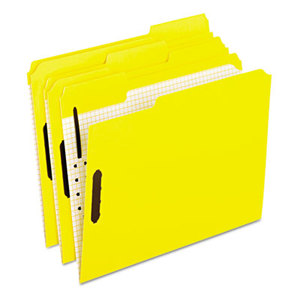 Cardinal Brands, Inc 21309 Colored Folders With Embossed Fasteners, 1/3 Cut, Letter, Yellow, 50/Box by ESSELTE PENDAFLEX CORP.