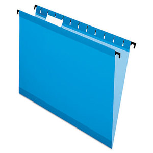 ESSELTE CORPORATION ESS6152 1/5 BLU Poly Laminate Hanging Folders, Letter, 1/5 Tab, Blue, 20/Box by ESSELTE PENDAFLEX CORP.