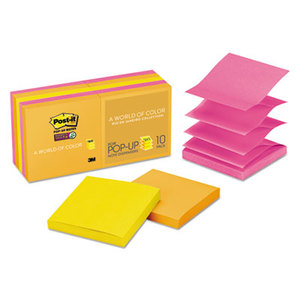 3M R330-10SSAU Pop-up 3 x 3 Note Refill, Rio de Janeiro, 90/Pad, 10 Pads/Pack by 3M/COMMERCIAL TAPE DIV.