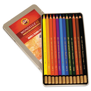 Chartpak, Inc FA3722.12BC Mondeluz Aquarelle Colored Pencils, Assorted by CHARTPAK/PICKETT