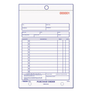 REDIFORM OFFICE PRODUCTS 1L141 Purchase Order Book, Bottom Punch, 5 1/2 x 7 7/8, 3-Part Carbonless, 50 Forms by REDIFORM OFFICE PRODUCTS