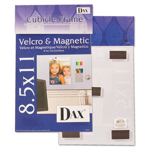 DAX MANUFACTURING INC. N140285M Velcro Magnetic Cubicle Photo Document Frame, Acrylic, 8 1/2 x 11, Clear by DAX MANUFACTURING INC.