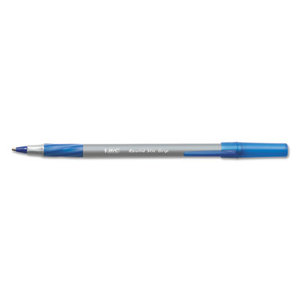 Round Stic Grip Xtra Comfort Ballpoint Pen, Blue Ink, 1.2mm, Medium, Dozen by BIC CORP.