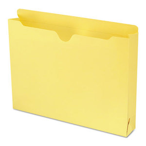 SMEAD MANUFACTURING COMPANY 75571 Colored File Jackets with Reinforced Double-Ply Tab, Letter, Yellow, 50/Box by SMEAD MANUFACTURING CO.