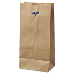 GENERAL SUPPLY BAG GK8-500 8# Paper Bag, 35lb Kraft, Brown, 6 1/8 x 4 11/64 x 12 7/16, 500/Pack by GENERAL SUPPLY