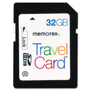SDHC TravelCard, Class 10, 32GB by MEMOREX