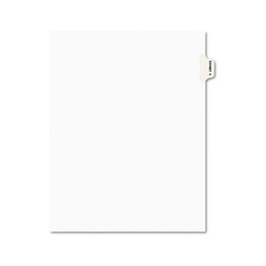 Avery 01392 Avery-Style Preprinted Legal Side Tab Divider, Exhibit V, Letter, White, 25/Pack by AVERY-DENNISON