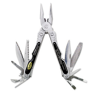 Folding 18-in-1 All-Purpose Stainless Steel Tool w/Belt Pouch by GREAT NECK SAW MFG.