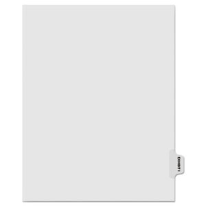 80000 Series Legal Index Dividers, Side Tab, Printed "Exhibit I", 25/Pack by KLEER-FAX