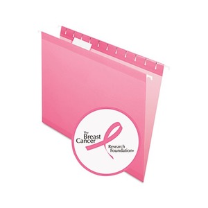 Cardinal Brands, Inc 415215PIN Reinforced Hanging Folders, 1/5 Tab, Letter, Pink, 25/Box by ESSELTE PENDAFLEX CORP.