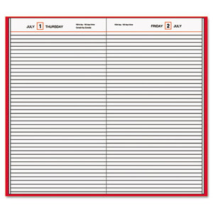 AT-A-GLANCE SD376-13 Standard Diary Daily Diary, Recycled, Red, 7 11/16 x 12 1/8, 2016 by AT-A-GLANCE