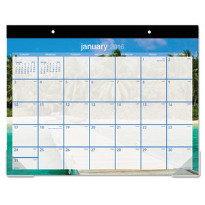 AT-A-GLANCE DMDTE232 Tropical Escape Desk Pad, 22 x 17, 2016 by AT-A-GLANCE